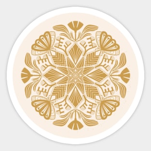 Geometric Floral Sticker